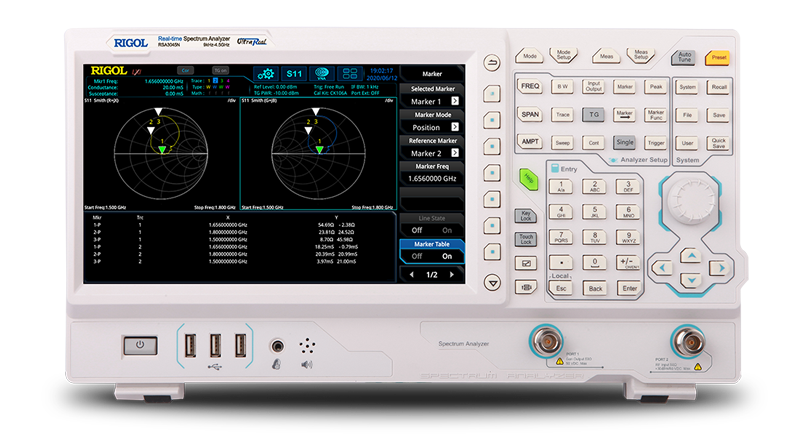 Analizzatore di spettro Real-time Rigol RSA3045N 9kHz~4.5GHz (include TG and VNA) - Rigol Italia