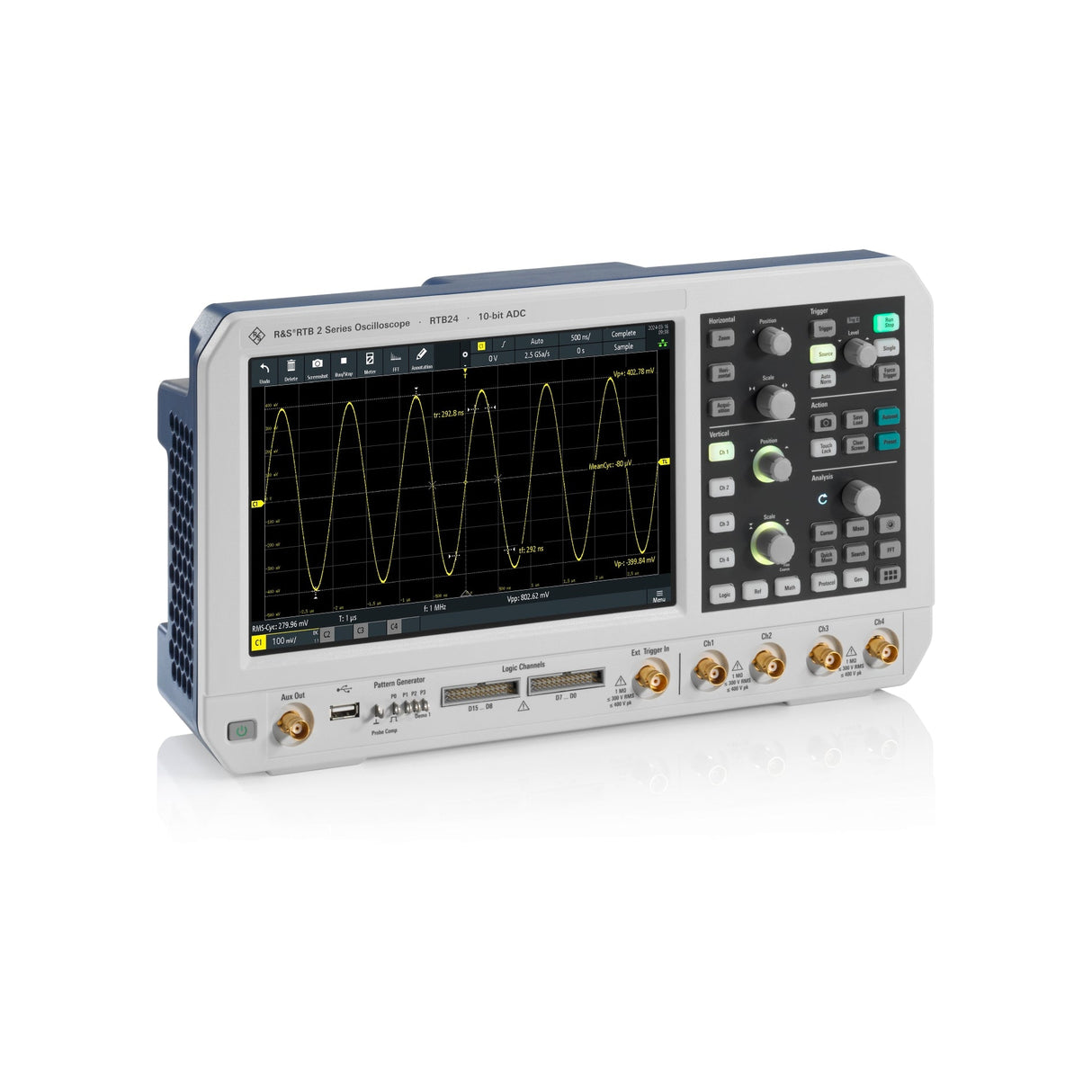 R&S® RTB22-100 100 MHz Oscilloscope, 2 Channels