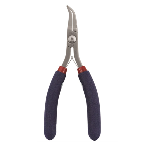 Tronex : P554 Precision Bent Beak Pliers with Fine Tips