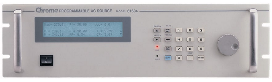 Chroma 61602 Alimentatore CA 0-300V/15-1KHz/1 KVA, 1ø