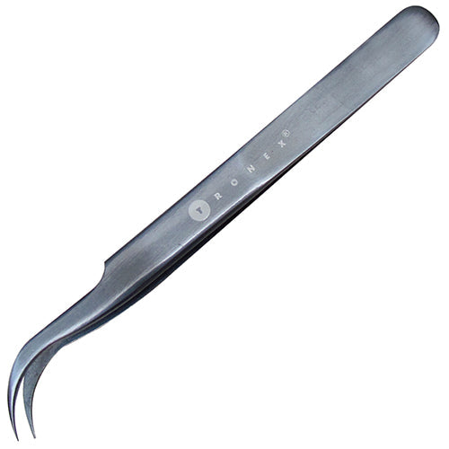 Tronex : 7-S2b Economical curved tweezers in austenitic stainless steel