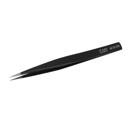 Tronex : AA-SA-ESD Precision tweezers with fine stainless steel tips and with ESD coating