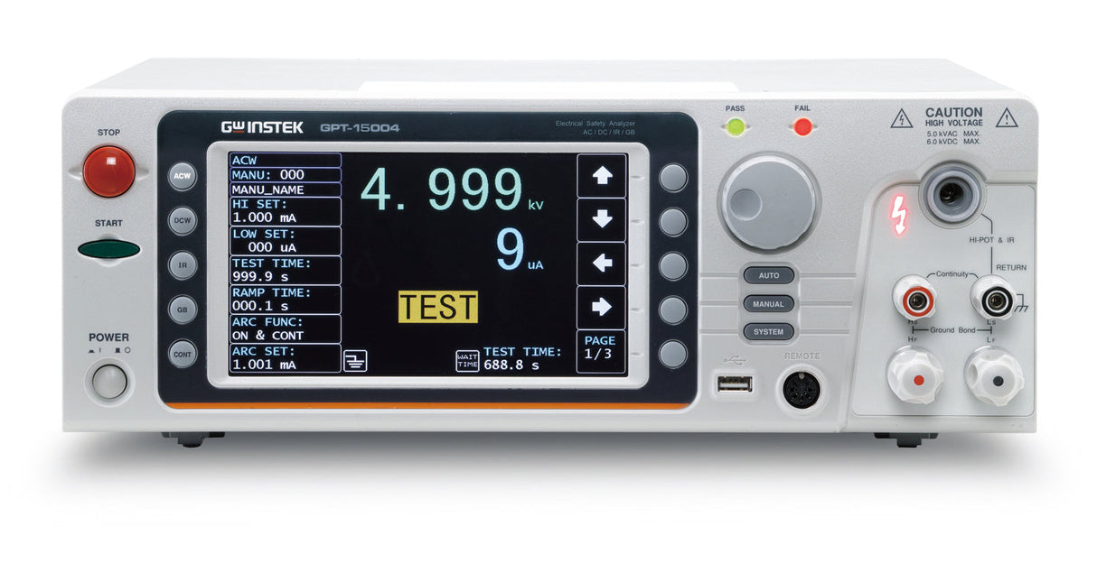 GW Instek GPT-15004 AC/DC/IR/GB Security Tester