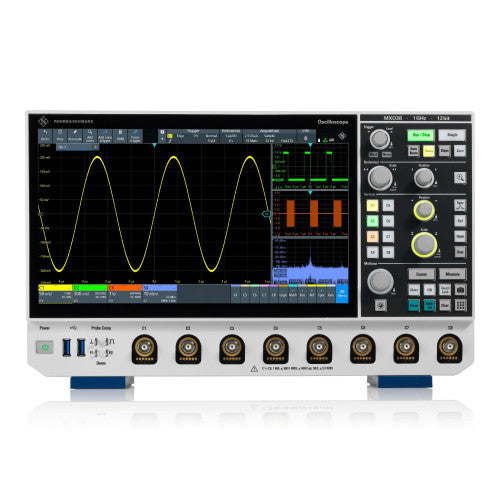 Oscilloscopio R&S® MXO38 10PK a 12 bit, 1 GHz, 8 canali con opzione pacchetto PK1