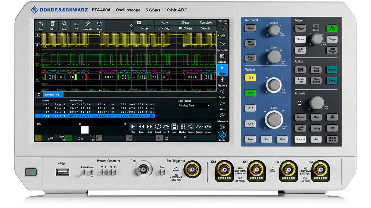 R&S® RTA-BNDL Oscilloscope - 1GHz, 4 Channels