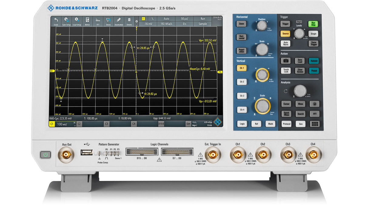 Oscilloscopio (R&S®RTB2002 + RTB-B222) 200 MHz, 2 canali - Rohde & Schwarz ALLdata