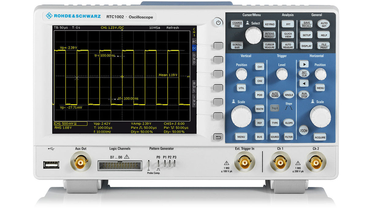 Oscilloscopio R&S® RTC1K-102M 100 MHz, 2 canali (RTC1002+RTC-B221+RTC-B1) - Rohde & Schwarz ALLdata