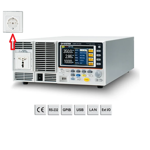 GW Instek ASR-2100 1000VA AC+DC Programmable Power Supply. Euro socket. LAN+USB+RS232