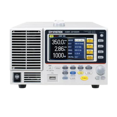 GW Instek ASR-2100R 1000VA AC+DC Programmable Power Supply. RS232+GPIB+LAN rack use