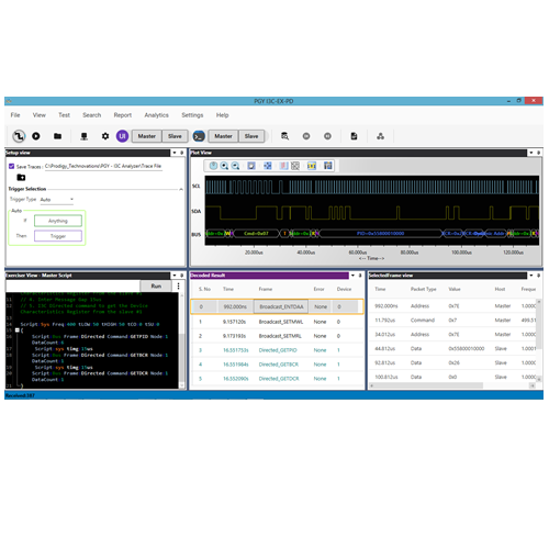 Prodigy PGY-I3C-EV-NL Software di decodifica del protocollo Node Locked (per oscilloscopio Tektronix Windows)