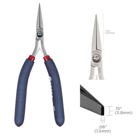 Tronex P743 precision flat nose pliers