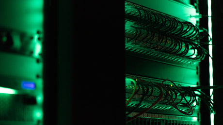 Server rack of electronic test equipment