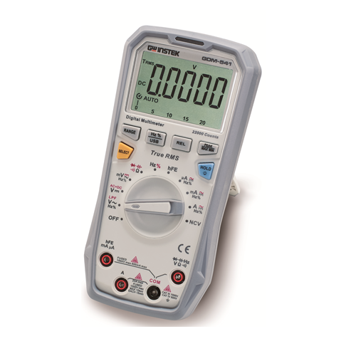 GW Instek GDM-541 22000 Counts Handheld Digital Multimeter with True RMS Measurement and USB Interface