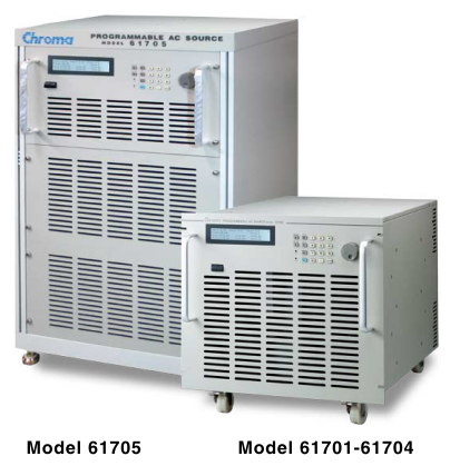 Chroma 61702 0-300V/DC Programmable AC Power Supply, 15-1.2kHz, 3ø 3KVA