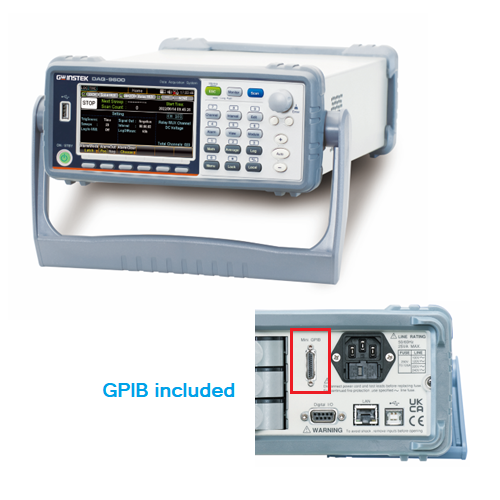 GW Instek DAQ-9600 Mainframe with GPIB data acquisition system