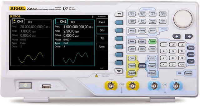 Generatore di funzione Rigol DG4202 200MHz 2Canali - Rigol Italia