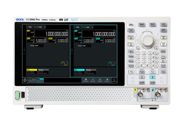 Generatore di funzione Rigol DG5502 Pro: 500 MHz bandwidth dual CHs - Rigol Italia