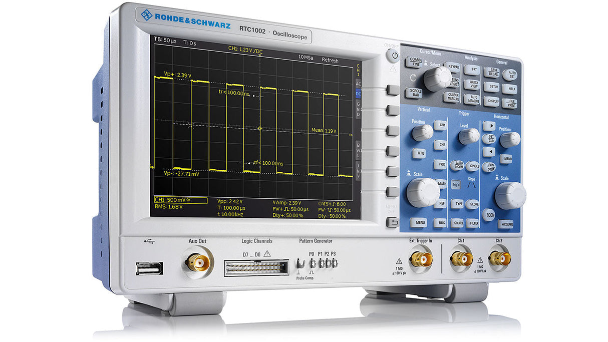 Oscilloscopio R&S®RTC1K-202M 200 MHz, 2 canali (RTC1002+RTC-B222+RTC-B1) - Rohde & Schwarz ALLdata