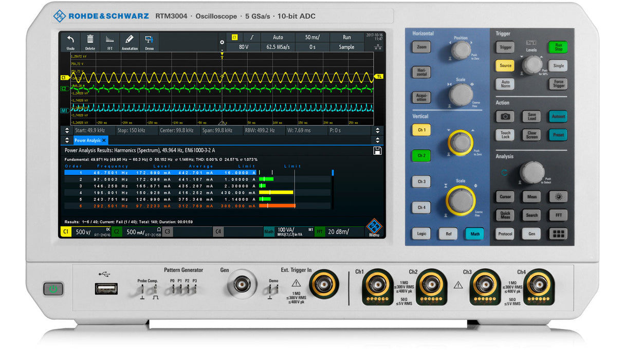 Oscilloscopio R&S® RTM3K-22M (RTM3002+RTM-B222+RTM-B1) 200 MHz, 2 canali + 16 - Rohde & Schwarz ALLdata