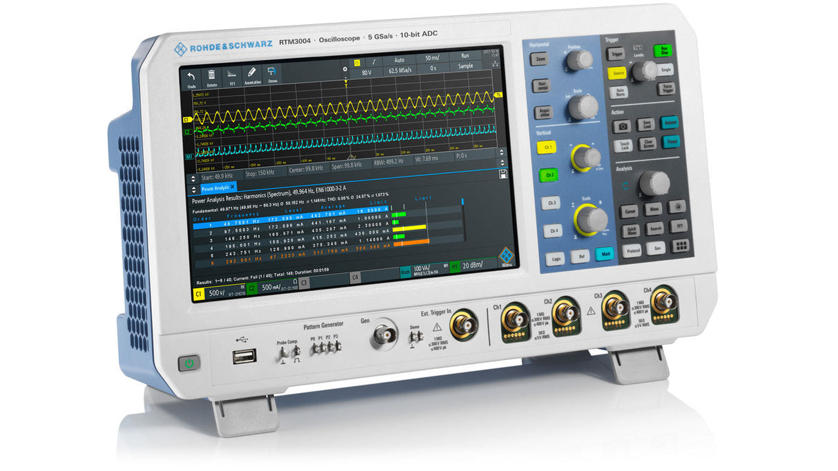 Oscilloscopio R&S® RTM3K-22M (RTM3002+RTM-B222+RTM-B1) 200 MHz, 2 canali + 16 - Rohde & Schwarz ALLdata