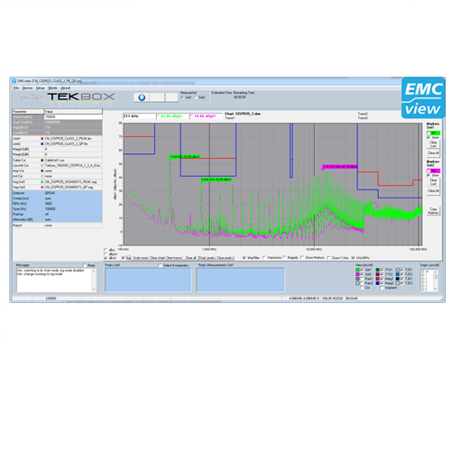 TekBox EMCVIEW PC SOFTWARE FOR EMC PRE-COMPLIANCE TESTING.