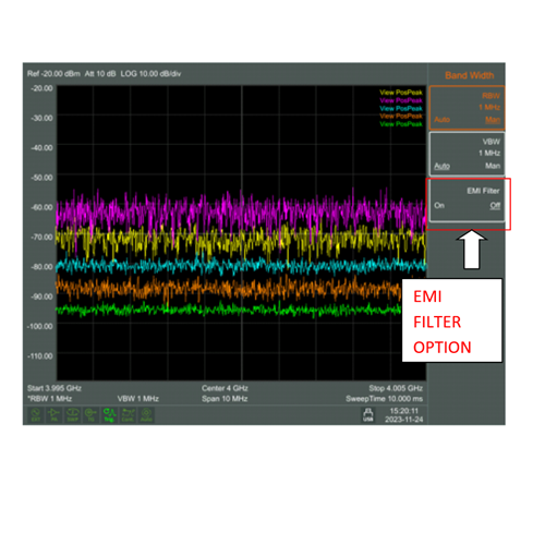 GW Instek GSP-8380E1 opzione di attivazione EMI