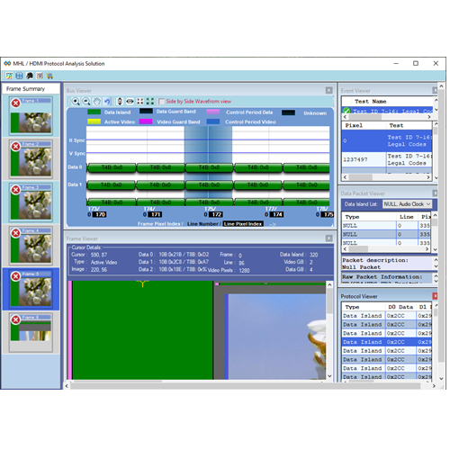 Software di decodifica del protocollo Prodigy PGY-HDMI-PA-NL Nodo bloccato (per oscilloscopio Tektronix Windows)
