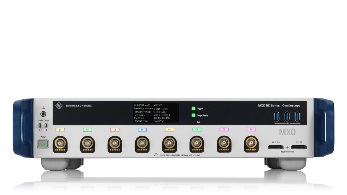 R&S®MXO5C-85 oscilloscope, 500 MHz, 8 channels