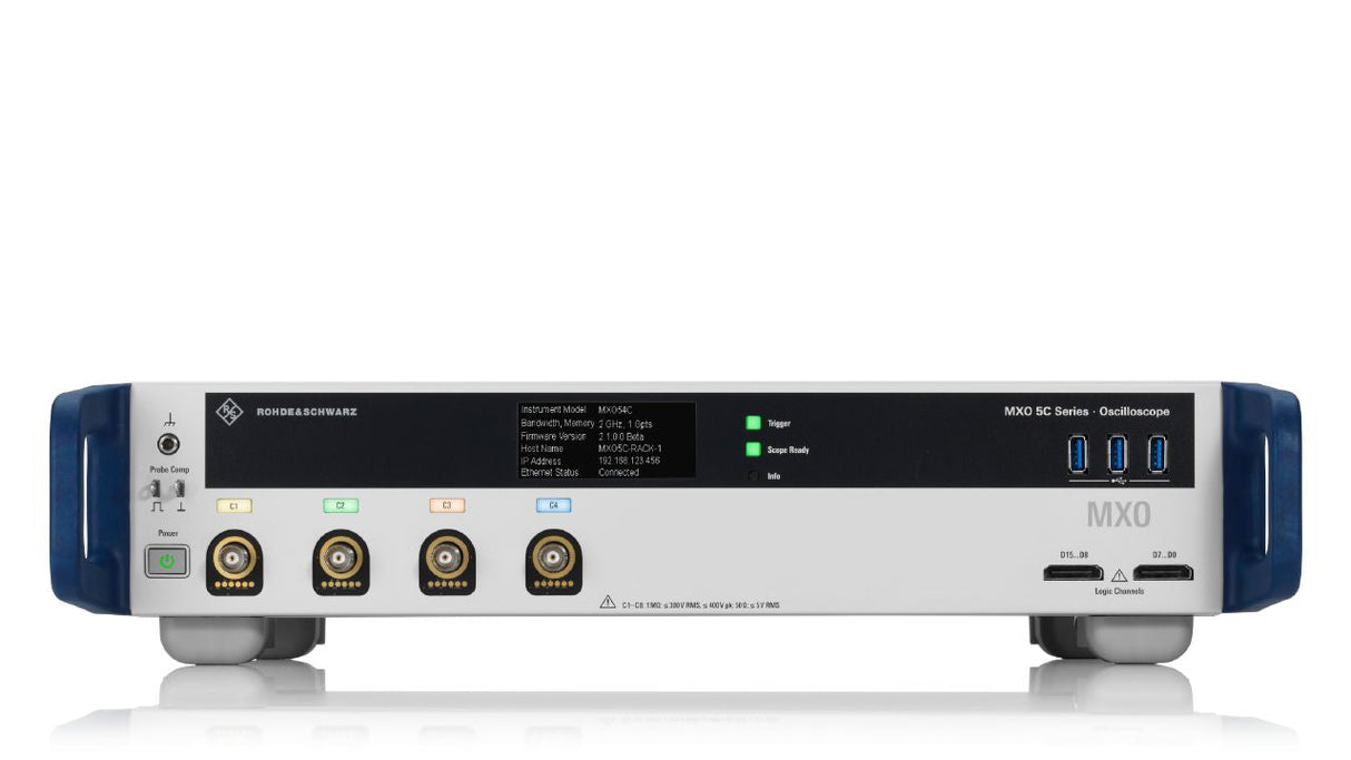 R&S®MXO5C-420 oscilloscope, 2 GHz, 4 channels