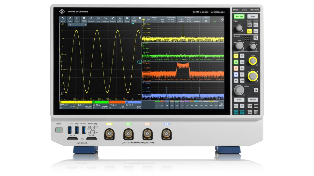 R&S® MXO54-PRO 500 MHz Oscilloscope, 4 Channels