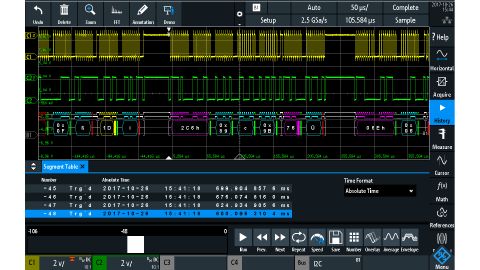 Oscilloscopio R&S® RTA4K-54M (RTA4004+RTA-B245+RTA-B1) 500 MHz , 4 canali + 16 - Rohde & Schwarz ALLdata