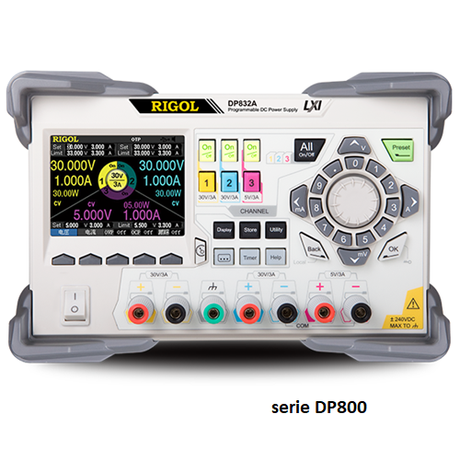 Alimentatore DC Rigol DP832A 195W (tripla uscita) - Rigol Italia